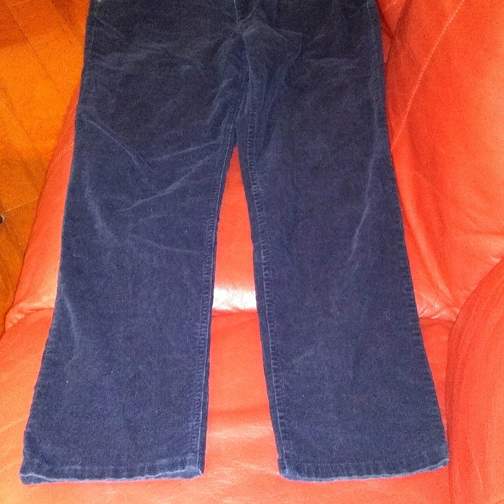 Women's Navy Corduroy boot cut pants